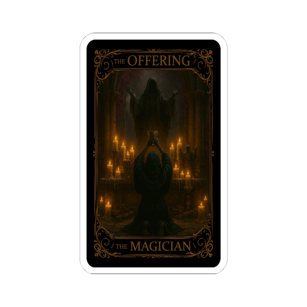The Magician Tarot, Mystical Magician Stickers, Gothic Witch Decor, Esoteric Gifts for Halloween, Occult Enthusiasts, Enigmatic Aesthetic