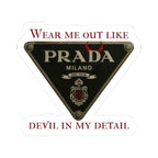 Carmel/Devil in the Detail-Inspired Stickers for Fashion Lovers, Trendy Laptop, Water Bottle Decor, Gift for Fashionistas