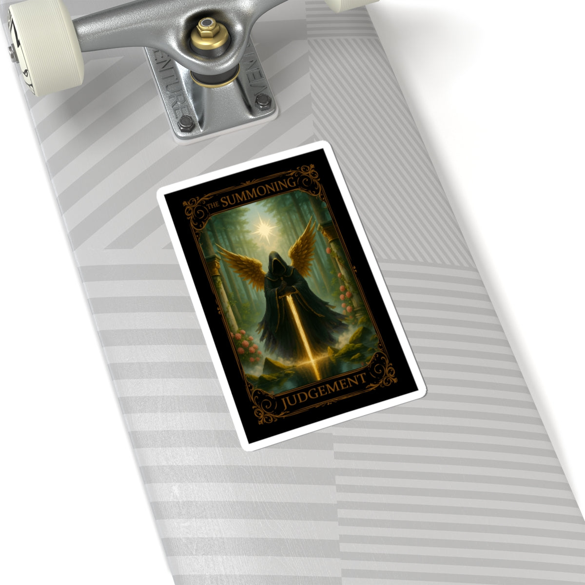 Judgement Tarot- Mystical Kiss-Cut Stickers - Gothic Art, Occult Decor, Nature Lover Gift, Laptop Decal, Planner Accessory