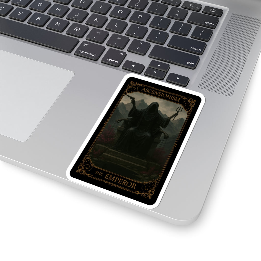 The Emperor Tarot Kiss-Cut Stickers - Gothic Art, Dark Aesthetic, Laptop, Decor, Gift Idea