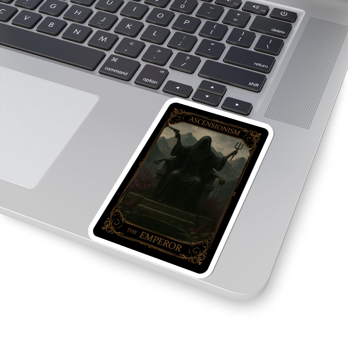 The Emperor Tarot Kiss-Cut Stickers - Gothic Art, Dark Aesthetic, Laptop, Decor, Gift Idea