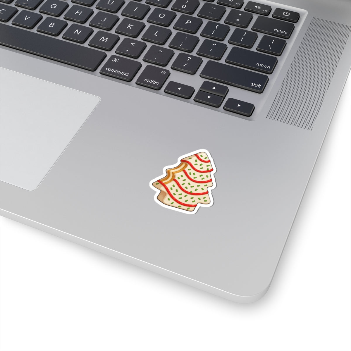 Christmas Tree Cookie Kiss-Cut Sticker - Cute Holiday Laptop Decal