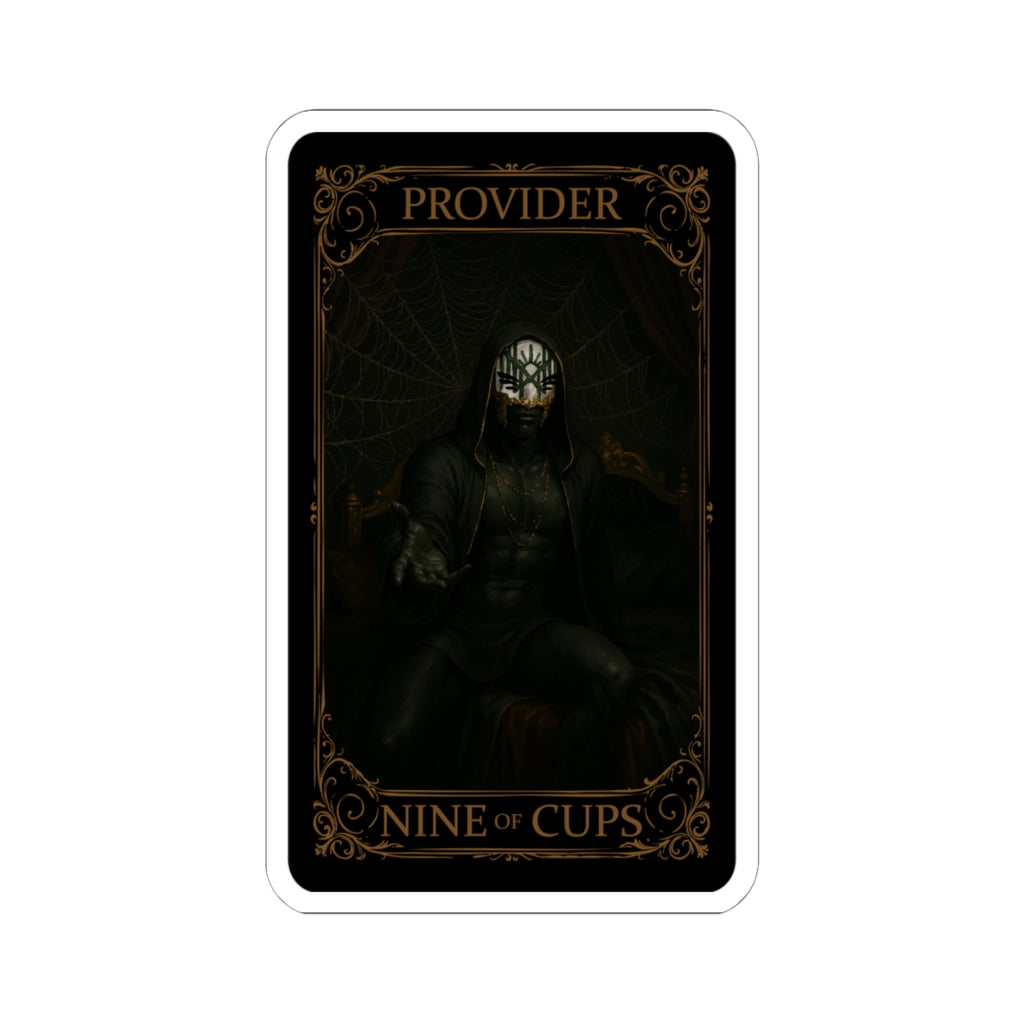Nine of Cups Tarot- Mystical Tarot Stickers - Provider Nine of Cups, Spiritual Decor, Witchy Gifts, Boho Aesthetic, Astrological Celebrations