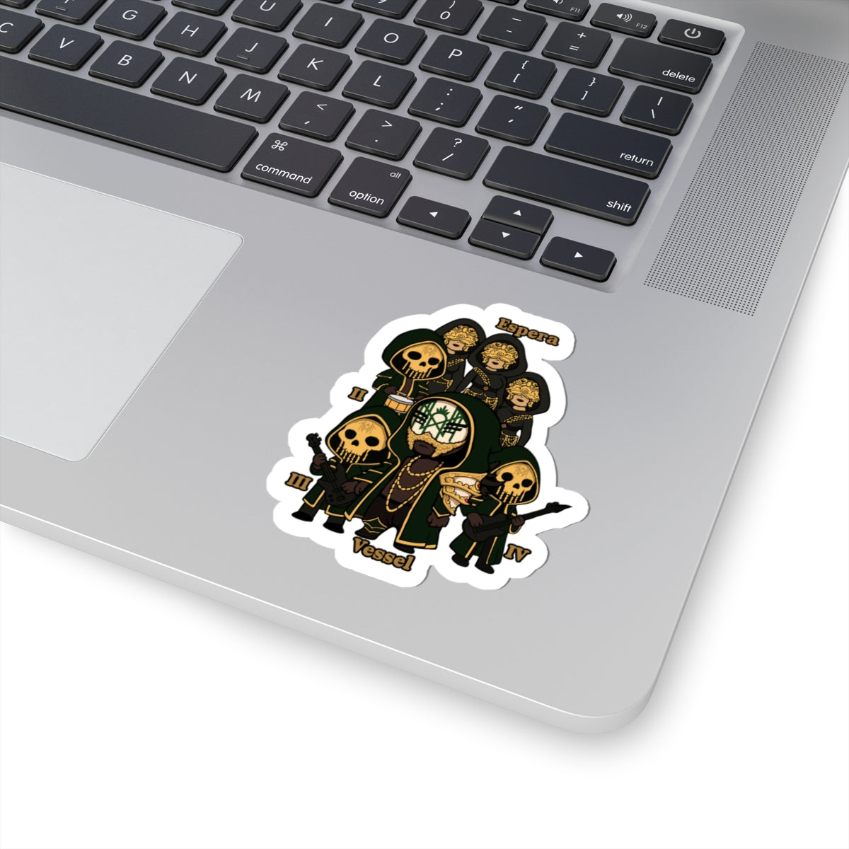 Chibi Band Members-Cut Stickers, Unique Decor, Laptop Accessories, Halloween Gifts, Cosplay Stickers, Gothic Art