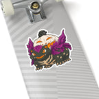 Evolution-Halloween Pumpkin Monster-Themed Kiss-Cut Stickers, Cute Monster Design for Trick or Treaters, Laptop Decor, Party Favors, Fun Gifts