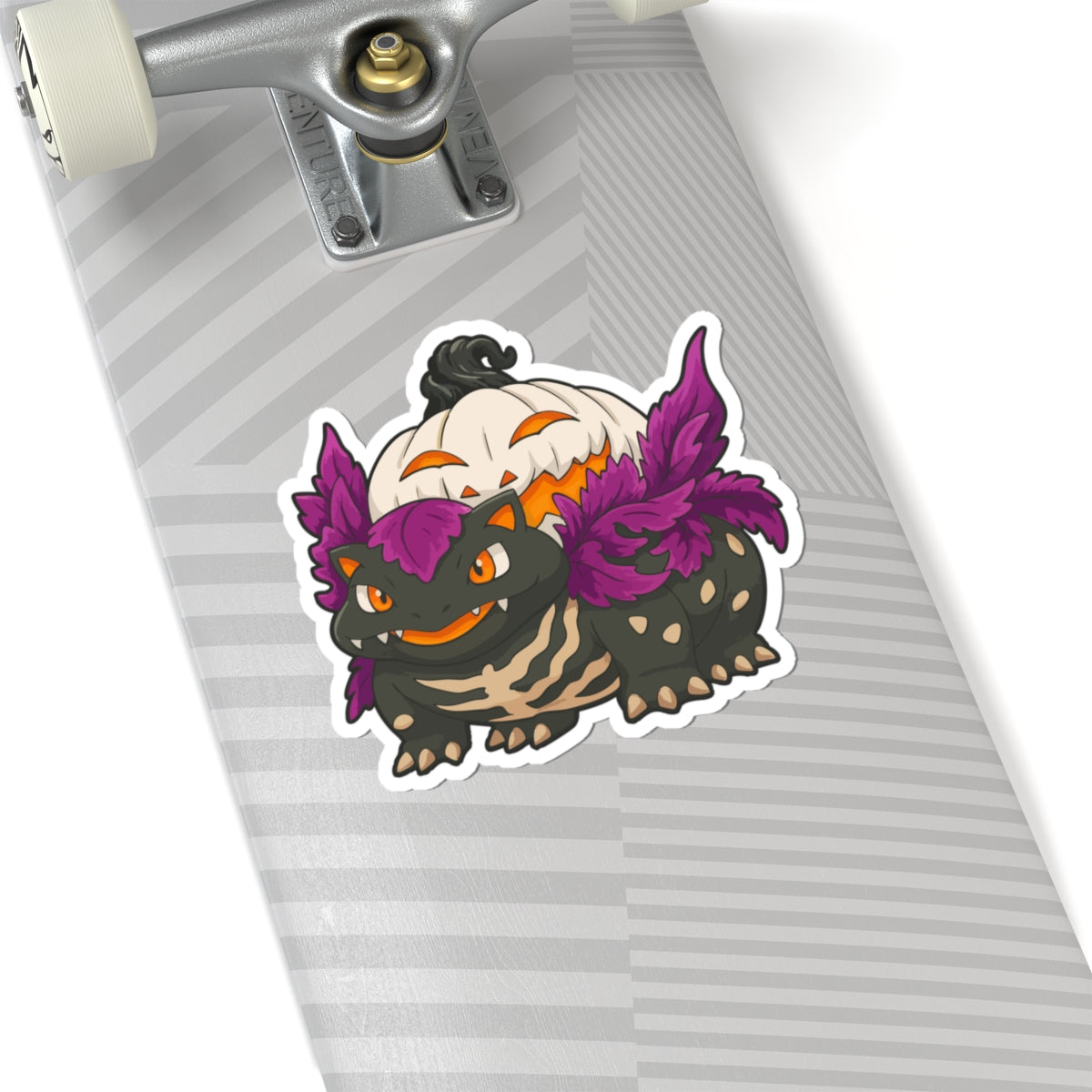 Evolution-Halloween Pumpkin Monster-Themed Kiss-Cut Stickers, Cute Monster Design for Trick or Treaters, Laptop Decor, Party Favors, Fun Gifts