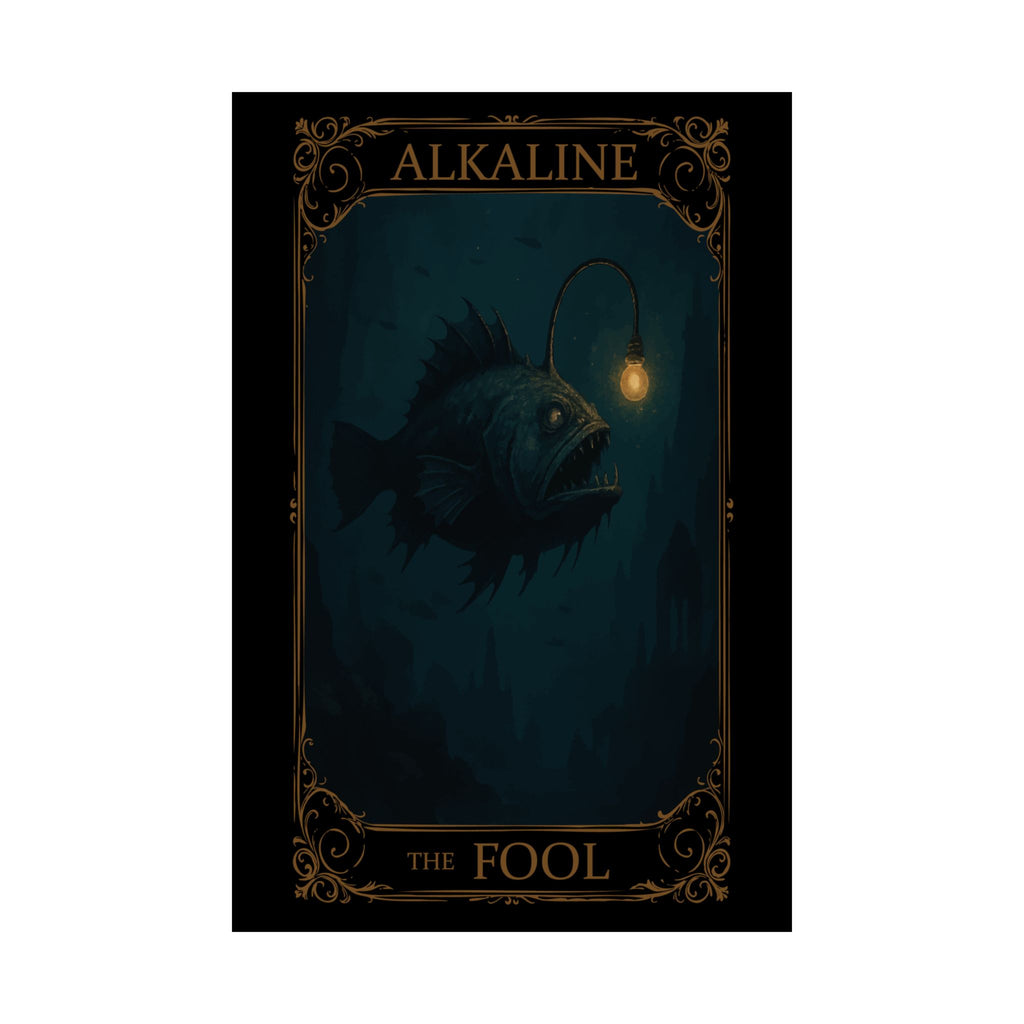 Alkaline The Fool, Mystical Satin Poster, Wall Art, Home Decor, Fantasy Decor, Gift for Dreamers, Witchy Art