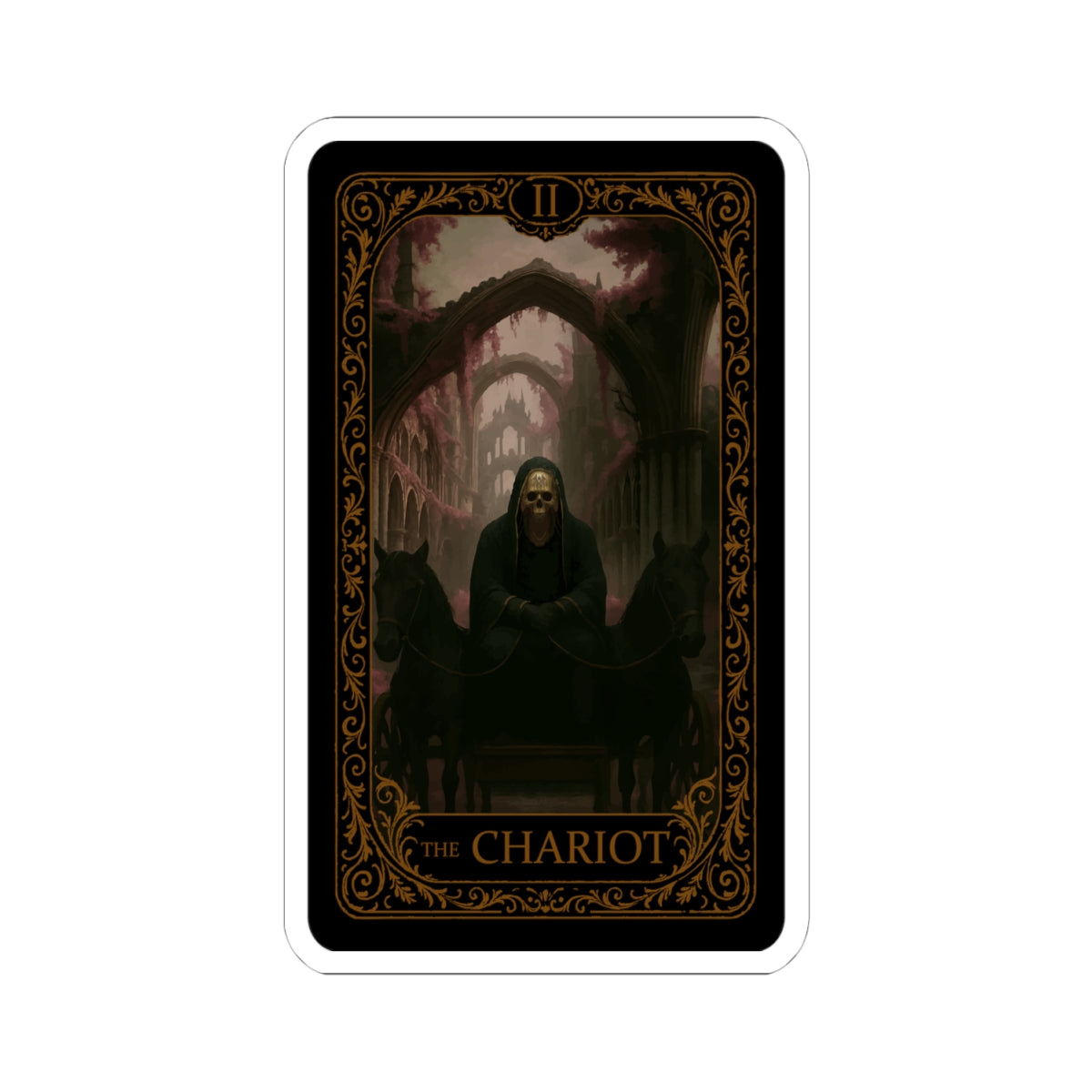 The Chariot, Tarot Stickers, The Chariot, Alternative Decor, Laptop Stickers, Unique Gift for Tarot Lovers, Spiritual Vibe