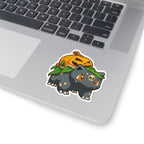 Halloween Pumpkin Monster Kiss-Cut Stickers | Cute Stickers for Teens or Millennials, Laptop Decor, Scrapbooking, Party Favors, Gift Wrapping