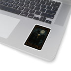 Page of Cups Tarot- Kiss-Cut Stickers, Page of Cups Design, Dark Aesthetic Decor, Unique Gifts for Tarot Lovers, Laptop and Journal Stickers