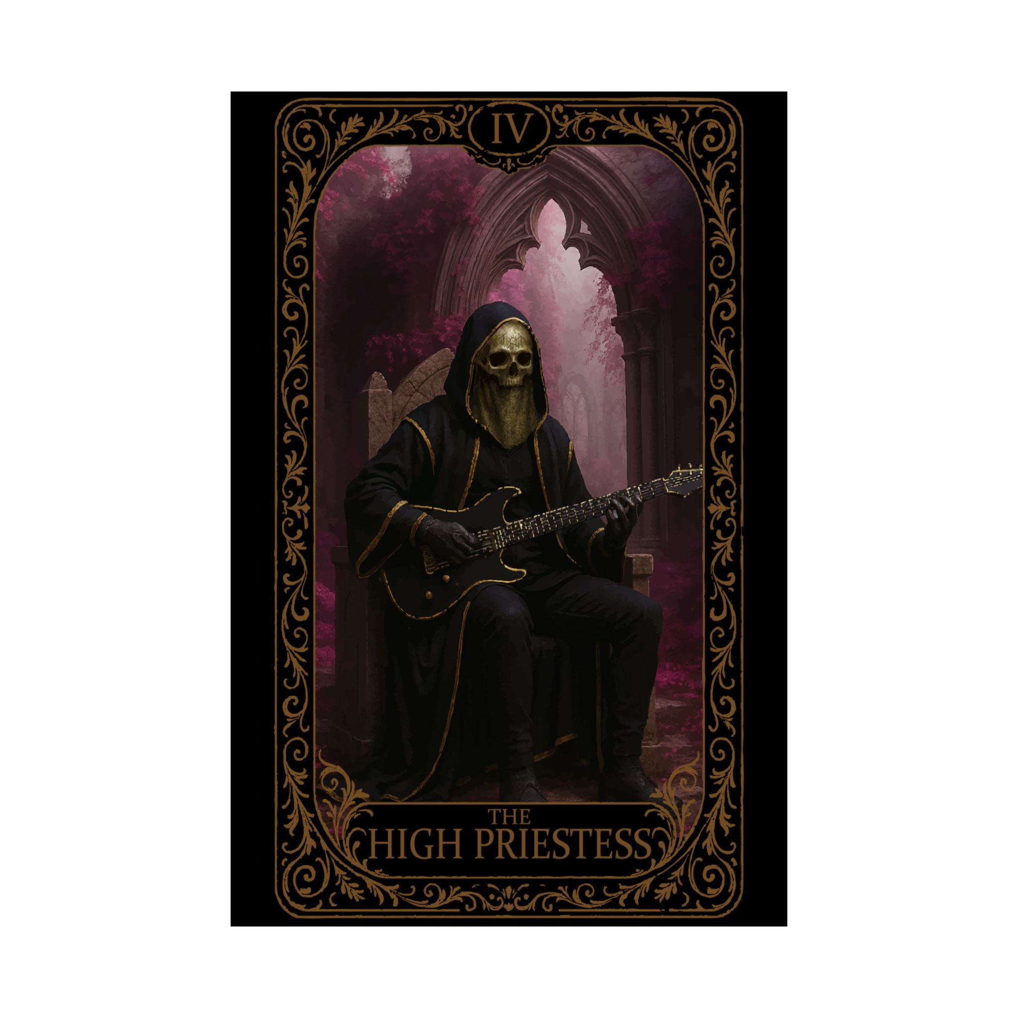 The High Priestess, Gothic Wall Art Poster, Decor, Aesthetic Room Art, Unique Home Decor, Dark Fantasy Poster