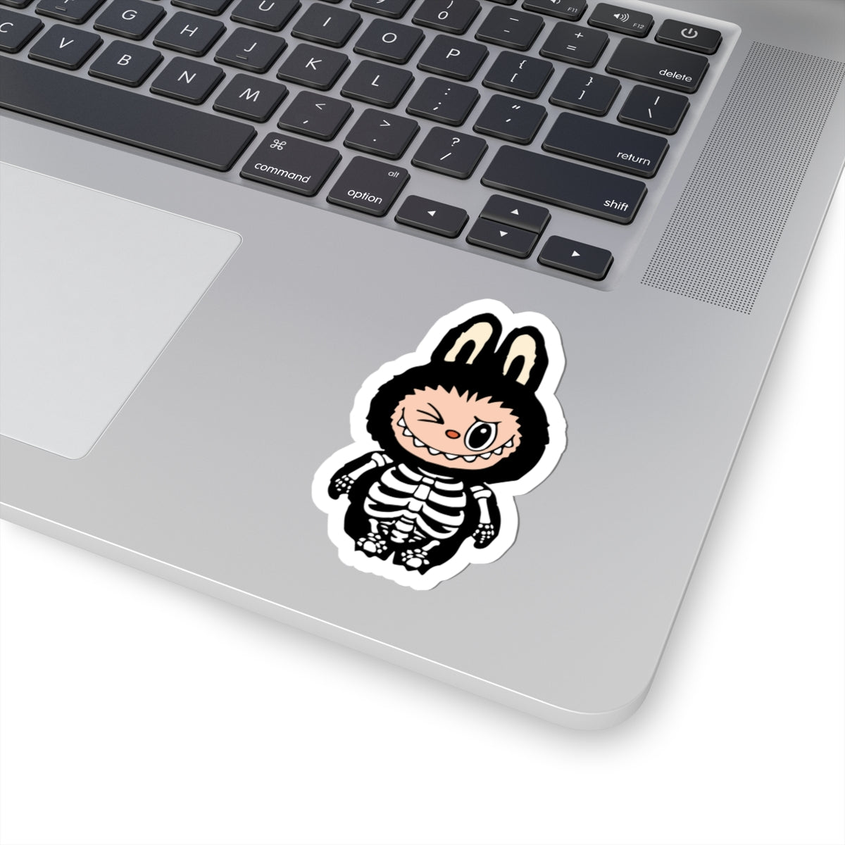 Skeleton Labubu Kiss-Cut Stickers, Perfect for Laptops, Water Bottles, Halloween Decor, Cute Gifts, Kids' Crafts