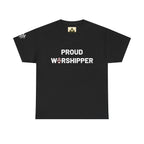 Proud Worshipper- Tee, Unisex Cotton Shirt, Faith-Based Apparel, Gift for Religious Friends, Church Event Clothing, Spiritual Wardrobe