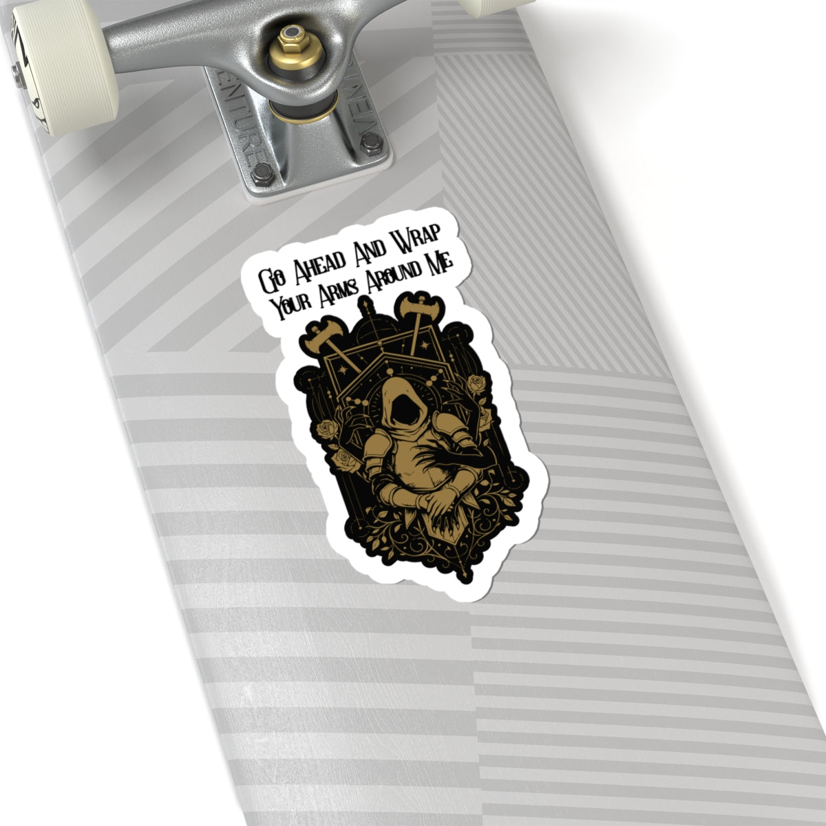 Emergence/Even In Arcadia Kiss-Cut Stickers, Dark Aesthetic Decor, Perfect Gift for Occasions, Go Ahead And Wrap Your Arms Around Me