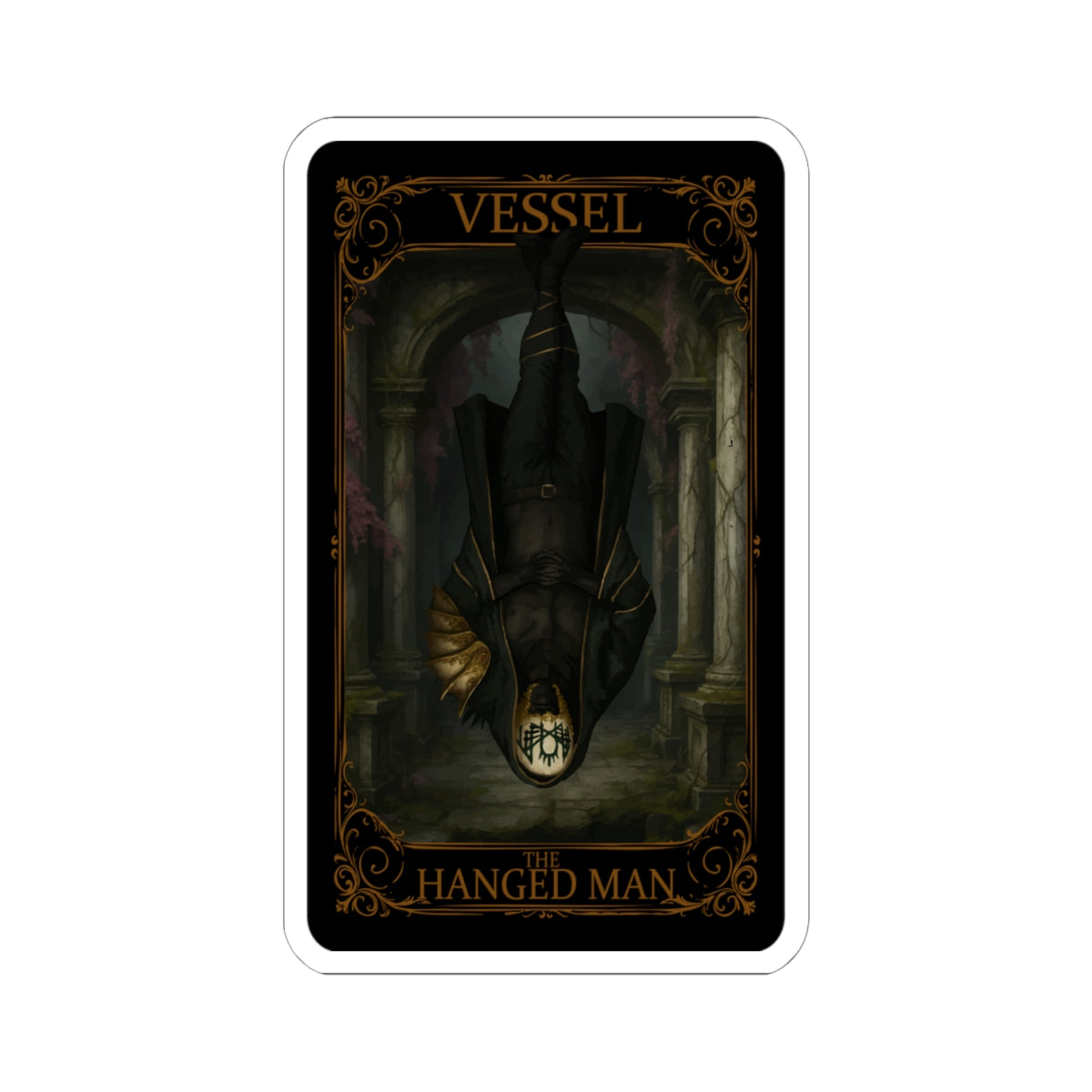 The Hanged Man Tarot Stickers, Witchcraft Decor, Laptop Stickers, Tarot Card Accessories, Esoteric Art, Spiritual Gifts