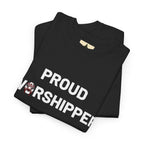 Proud Worshipper- Tee, Unisex Cotton Shirt, Faith-Based Apparel, Gift for Religious Friends, Church Event Clothing, Spiritual Wardrobe