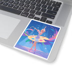 Ballet Painter Sticker — Colorful Ballerina Art Kiss-Cut Sticker