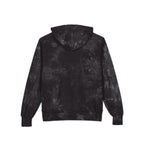 Dark Bubble Mew-Tie-Dye Embroidered Hoodie — Blue Floral Globe Patch