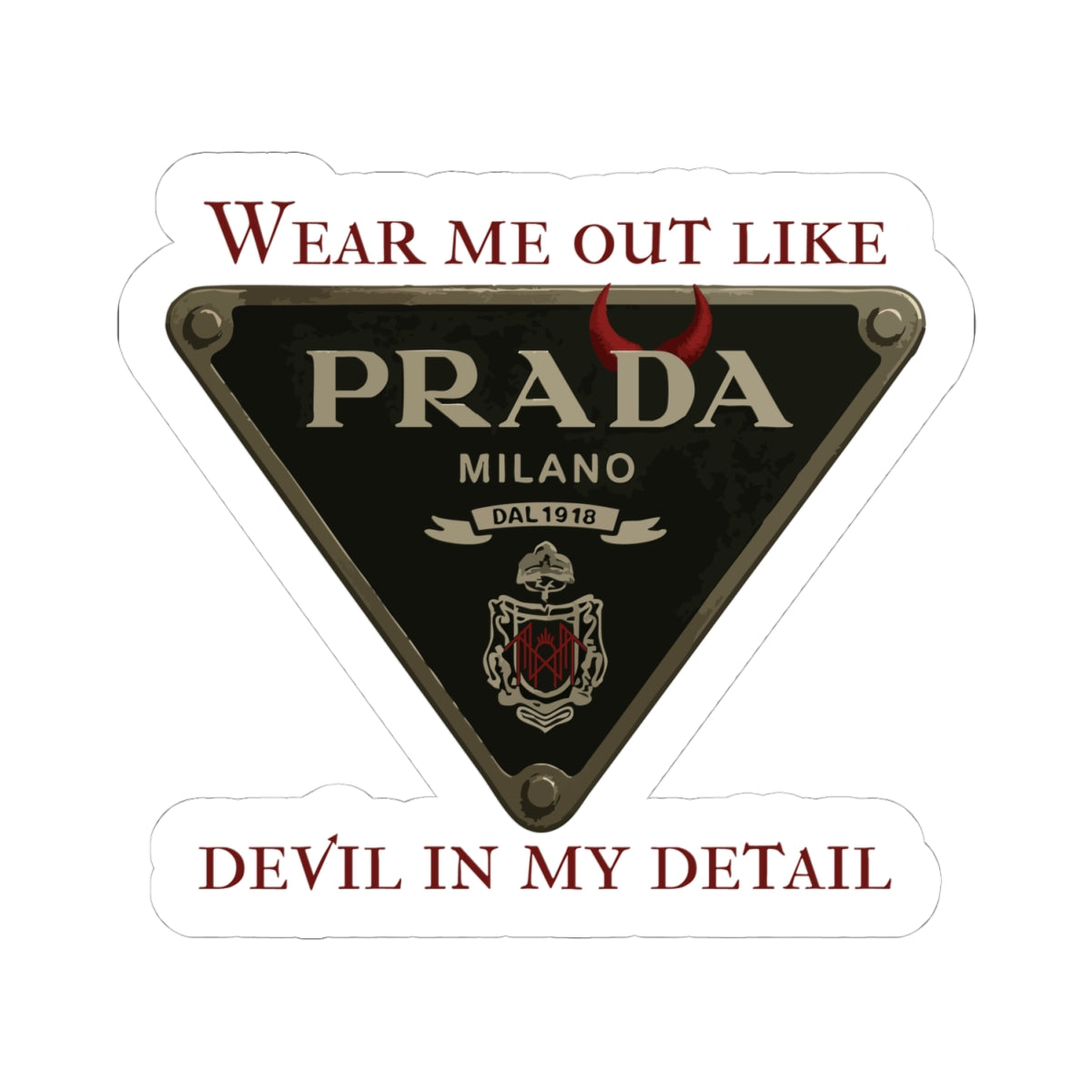 Carmel/Devil in the Detail-Inspired Stickers for Fashion Lovers, Trendy Laptop, Water Bottle Decor, Gift for Fashionistas