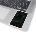 Hermit tarot, Dark Humor Kiss-Cut Stickers, Gothic Decor. Quirky Wall Art, Unique Sticker for Laptops, Witchy Aesthetic