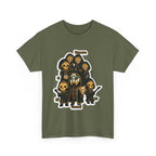 CHibi Band -Chic Unisex Heavy Cotton Tee - Edgy Graphic Design, Gifts, Halloween, Festivals, and Everyday Style