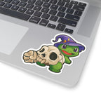 Wizard Turtle Kiss-Cut Stickers | Fun Decor, Laptop Stickers, Cute Gifts, Halloween Vibes, Cartoon Art
