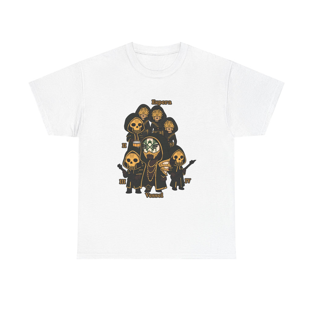 CHibi Band -Chic Unisex Heavy Cotton Tee - Edgy Graphic Design, Gifts, Halloween, Festivals, and Everyday Style