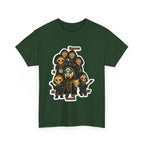 CHibi Band -Chic Unisex Heavy Cotton Tee - Edgy Graphic Design, Gifts, Halloween, Festivals, and Everyday Style
