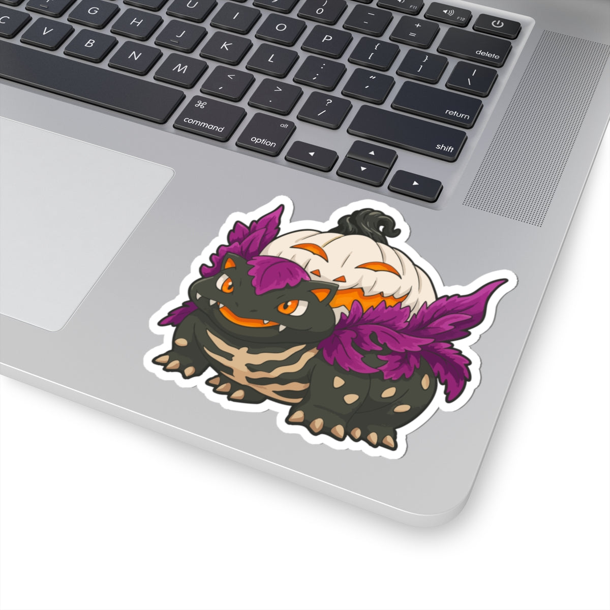 Evolution-Halloween Pumpkin Monster-Themed Kiss-Cut Stickers, Cute Monster Design for Trick or Treaters, Laptop Decor, Party Favors, Fun Gifts