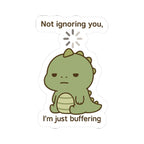 Cute Dino Ignoring Stickers, Kids Sticker Pack, Scrapbook Decals, Laptop Decals, Water Bottle Stickers, Vinyl Stickers