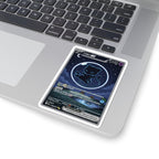 Dark Bubble Mew Card Sticker — Night Sky Kiss-Cut Sticker