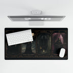 Tarot Card Gothic Desk Mat — Dark Occult Gaming & Workspace Mousepad