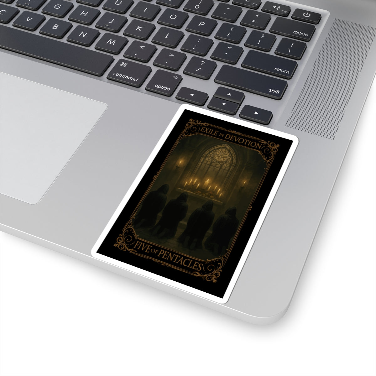 Five of Pentacles Tarot-Mystical Kiss-Cut Stickers - Exile in Devotion | Tarot-Inspired Decor, Spiritual Gifts, Witchy Stickers, Custom Laptop Decals, Unique [...]