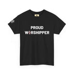 Proud Worshipper- Tee, Unisex Cotton Shirt, Faith-Based Apparel, Gift for Religious Friends, Church Event Clothing, Spiritual Wardrobe