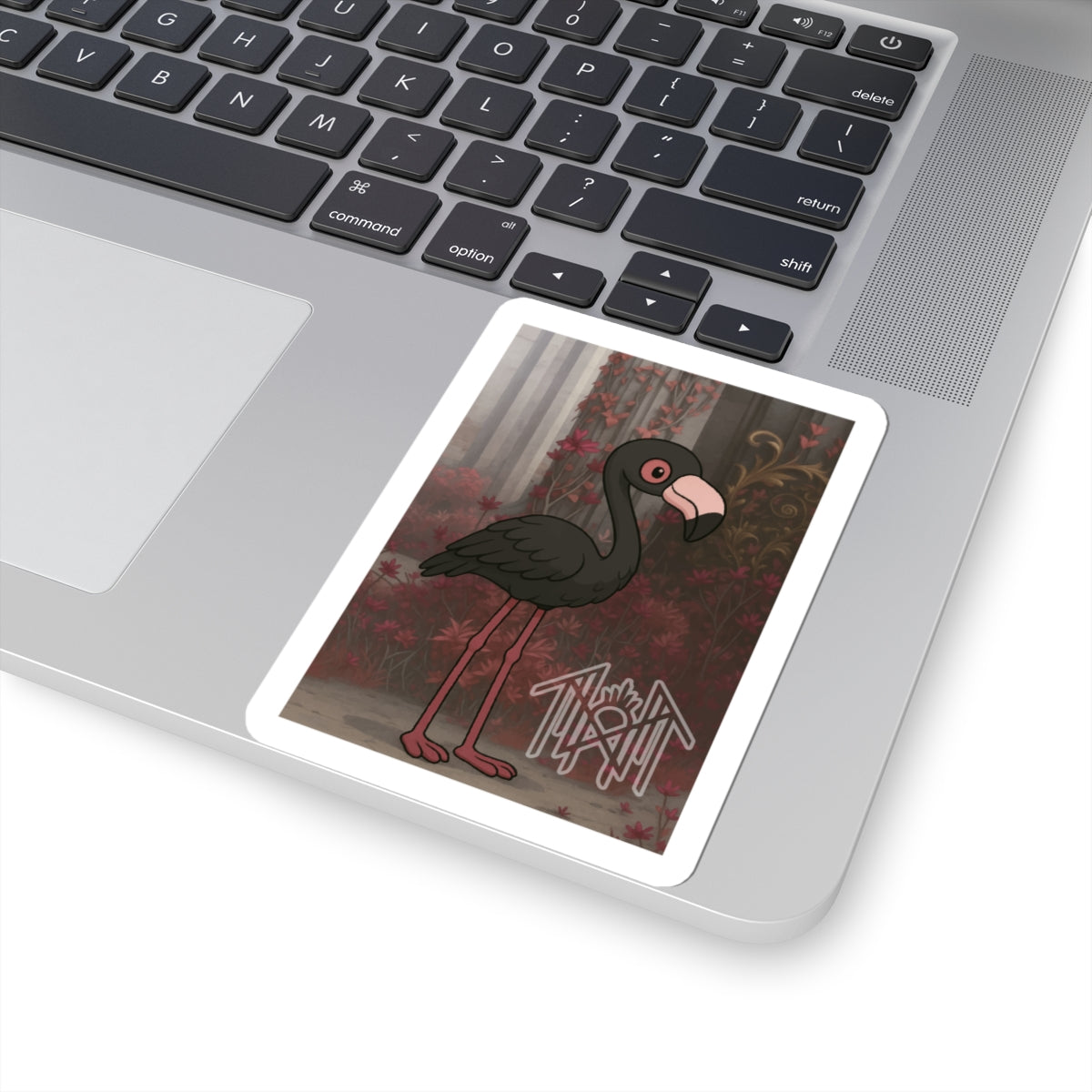 Jerry/Flamingo Kiss-Cut Stickers, Cute Laptop Decals, Fun Gift for Bird Lovers, Nature Decor, Summer Vibes