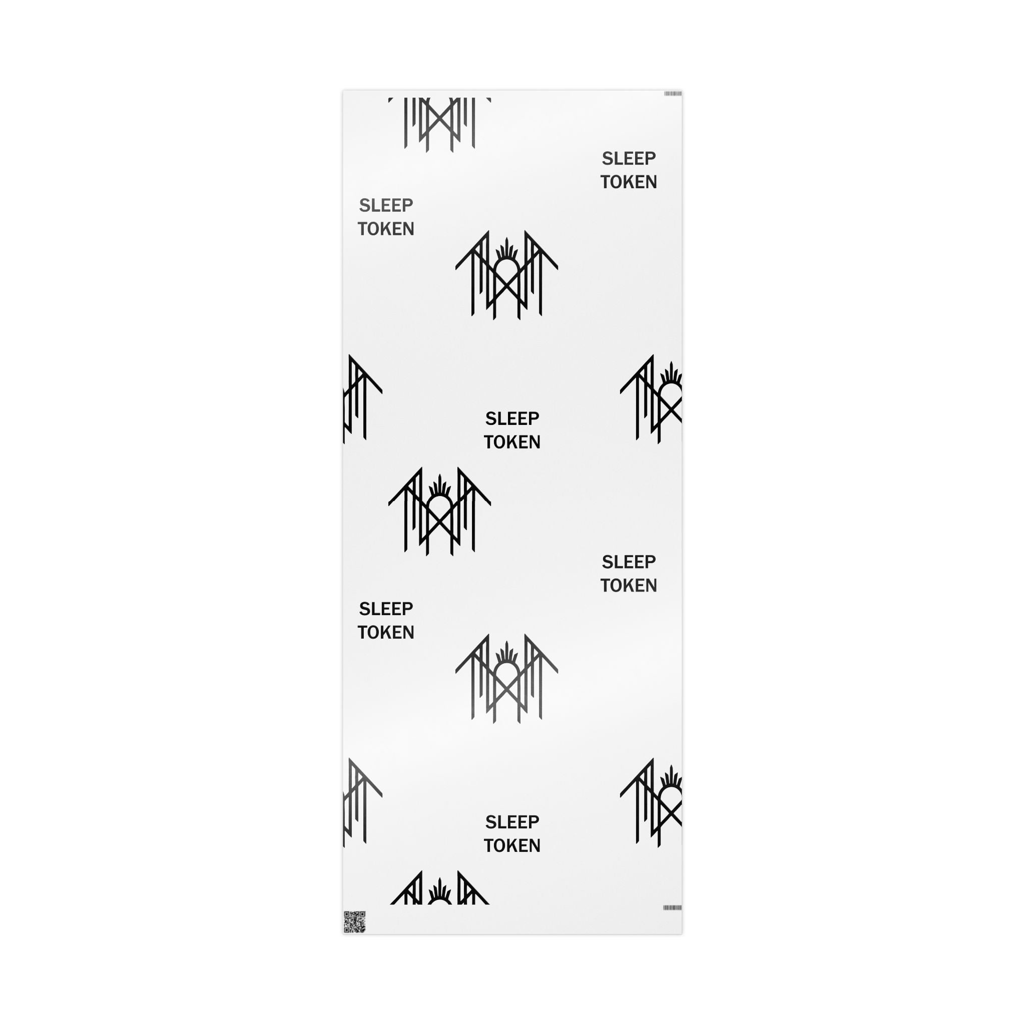 Minimal Black & White Wave Wrapping Paper Roll — Modern Abstract Gift Wrap