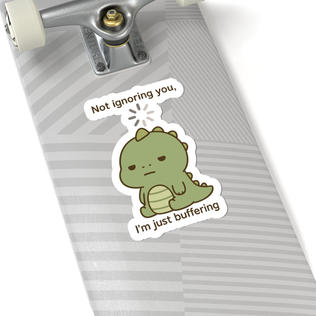 Cute Dino Ignoring Stickers, Kids Sticker Pack, Scrapbook Decals, Laptop Decals, Water Bottle Stickers, Vinyl Stickers