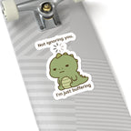 Cute Dino Ignoring Stickers, Kids Sticker Pack, Scrapbook Decals, Laptop Decals, Water Bottle Stickers, Vinyl Stickers