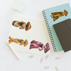 Mushroom lady Spirits Sticker Sheet — Forest Mushroom Character Vinyl Stickers