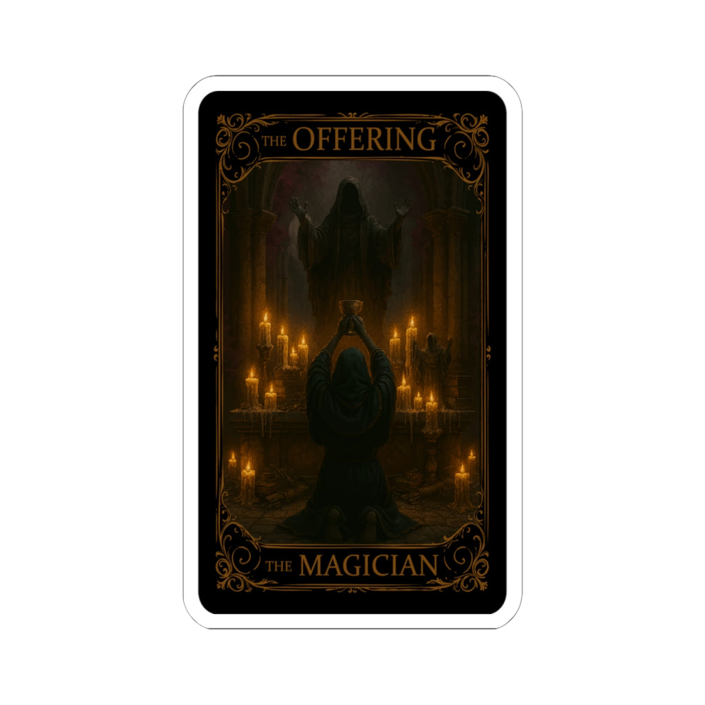The Magician Tarot, Mystical Magician Stickers, Gothic Witch Decor, Esoteric Gifts for Halloween, Occult Enthusiasts, Enigmatic Aesthetic