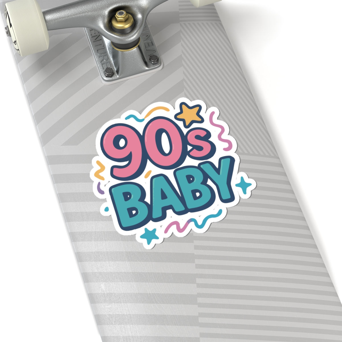 90s Baby Sticker — Retro Neon Kiss-Cut Decal for Laptops, Water Bottles & Journals