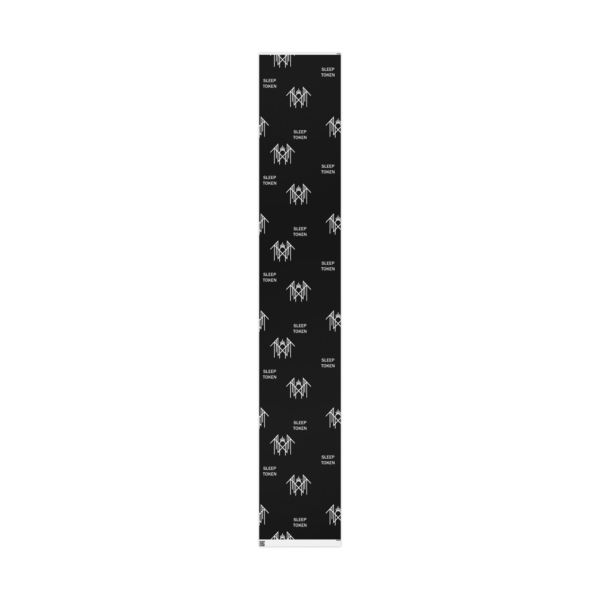 Wrapping Paper — Minimal Black "SLEEP TOKEN" Logo Gift Wrap