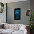 Queen of Cups tarot- Mystical Satin Poster, Dreamy Home Decor, Tarot Art Print, Boho Wall Art, Spiritual Gift