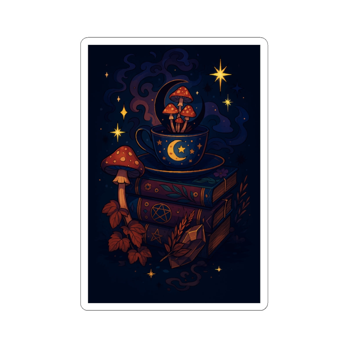 Mystical Magical Mushroom Tea Sticker