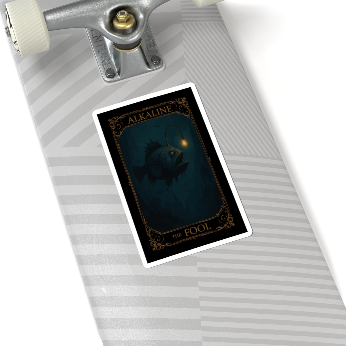The Fool Tarot Mysterious Gothic Kiss-Cut Stickers, Unique Artwork for Lapptops, Journals, Gift, Home Decor
