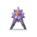 Mega Star-Patrick -Purple Starburst Fantasy Legs Kiss-Cut Sticker