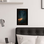 Nine of Swords Tarot- Mystical Art Satin Posters | Dark Signs, Nine of Swords Wall Decor, Tarot Artwork, Gothic Home Decor, Unique Gift for Art Lovers