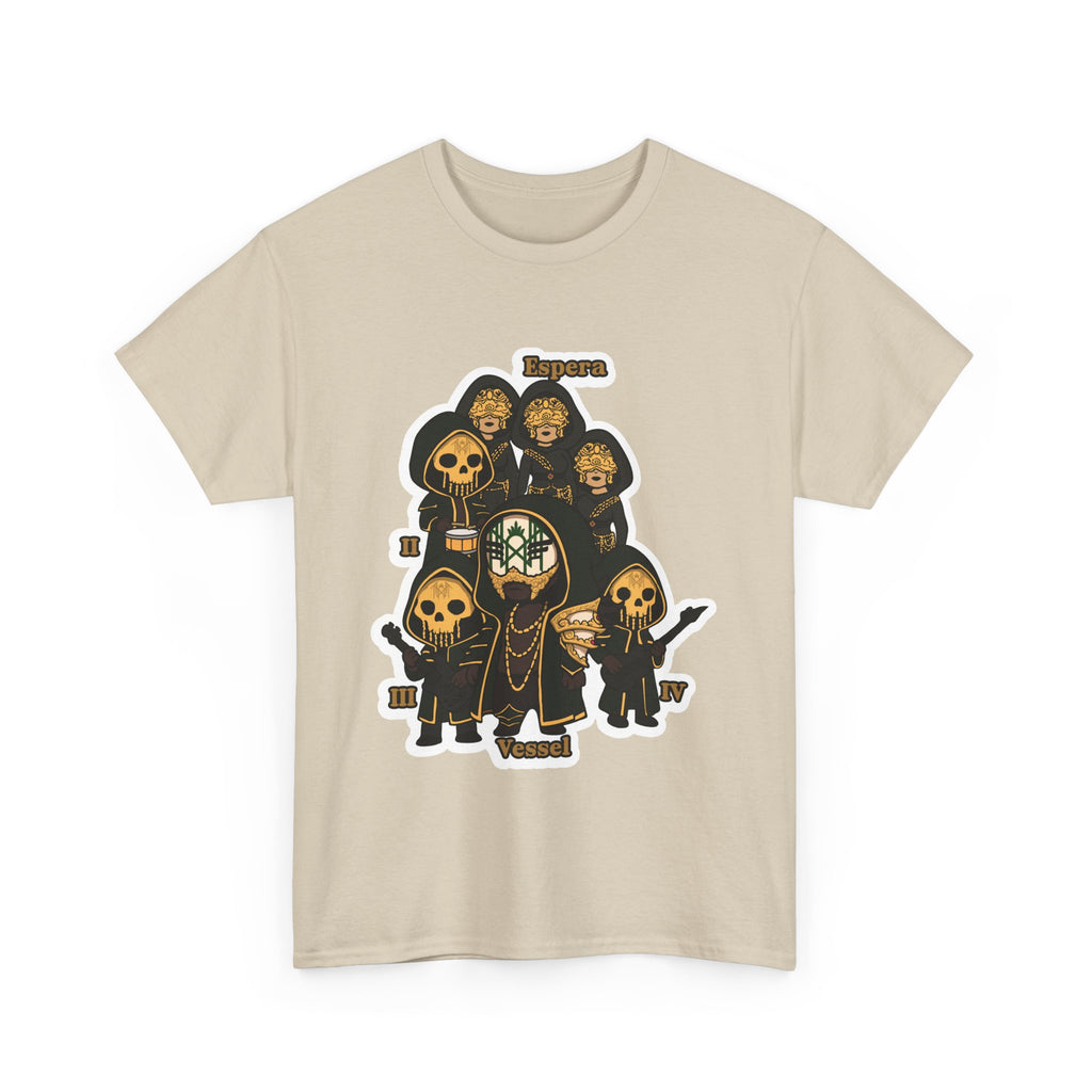 CHibi Band -Chic Unisex Heavy Cotton Tee - Edgy Graphic Design, Gifts, Halloween, Festivals, and Everyday Style