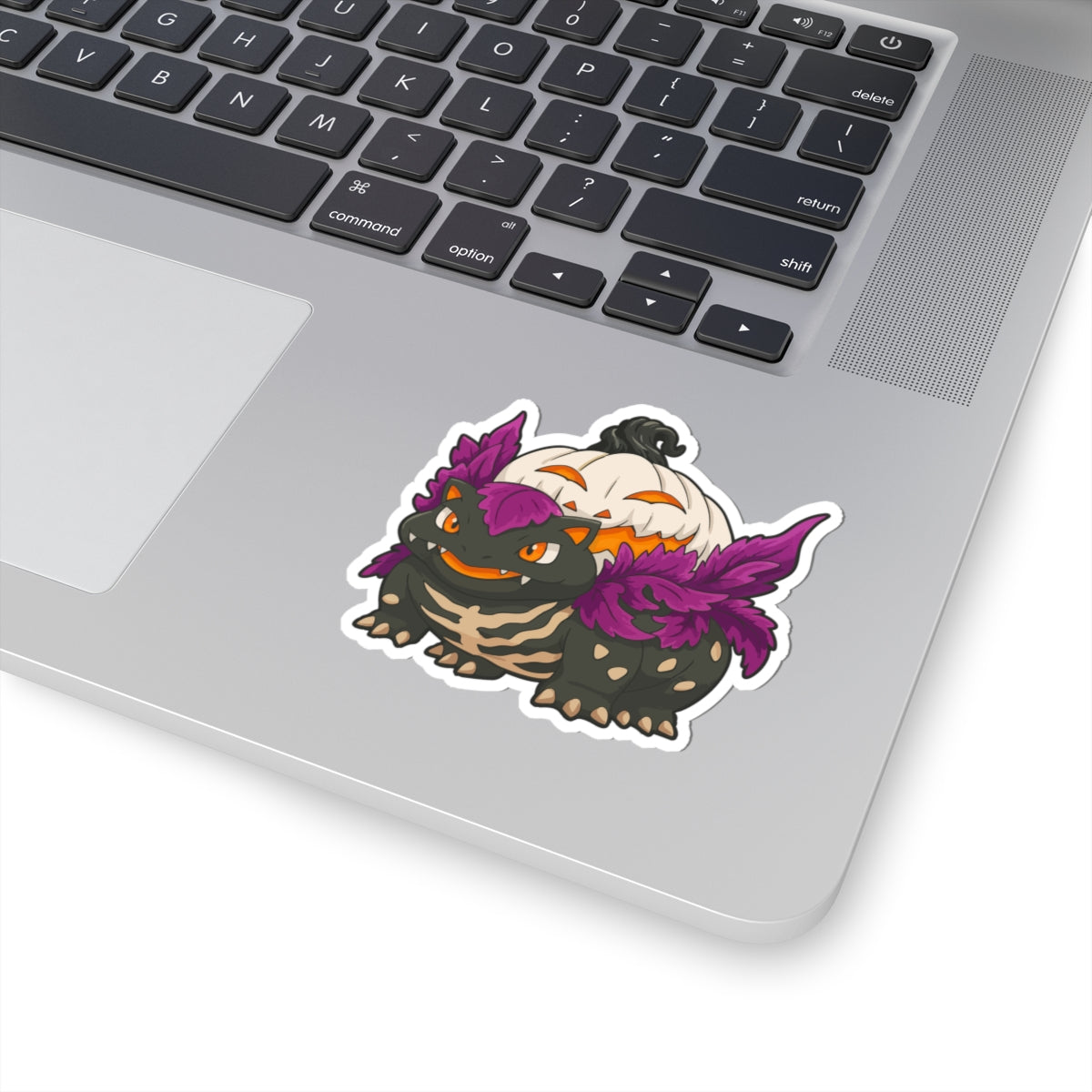 Evolution-Halloween Pumpkin Monster-Themed Kiss-Cut Stickers, Cute Monster Design for Trick or Treaters, Laptop Decor, Party Favors, Fun Gifts