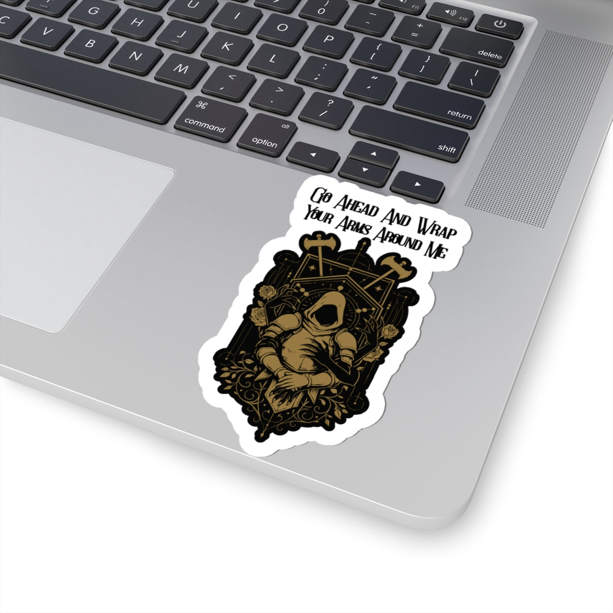 Emergence/Even In Arcadia Kiss-Cut Stickers, Dark Aesthetic Decor, Perfect Gift for Occasions, Go Ahead And Wrap Your Arms Around Me